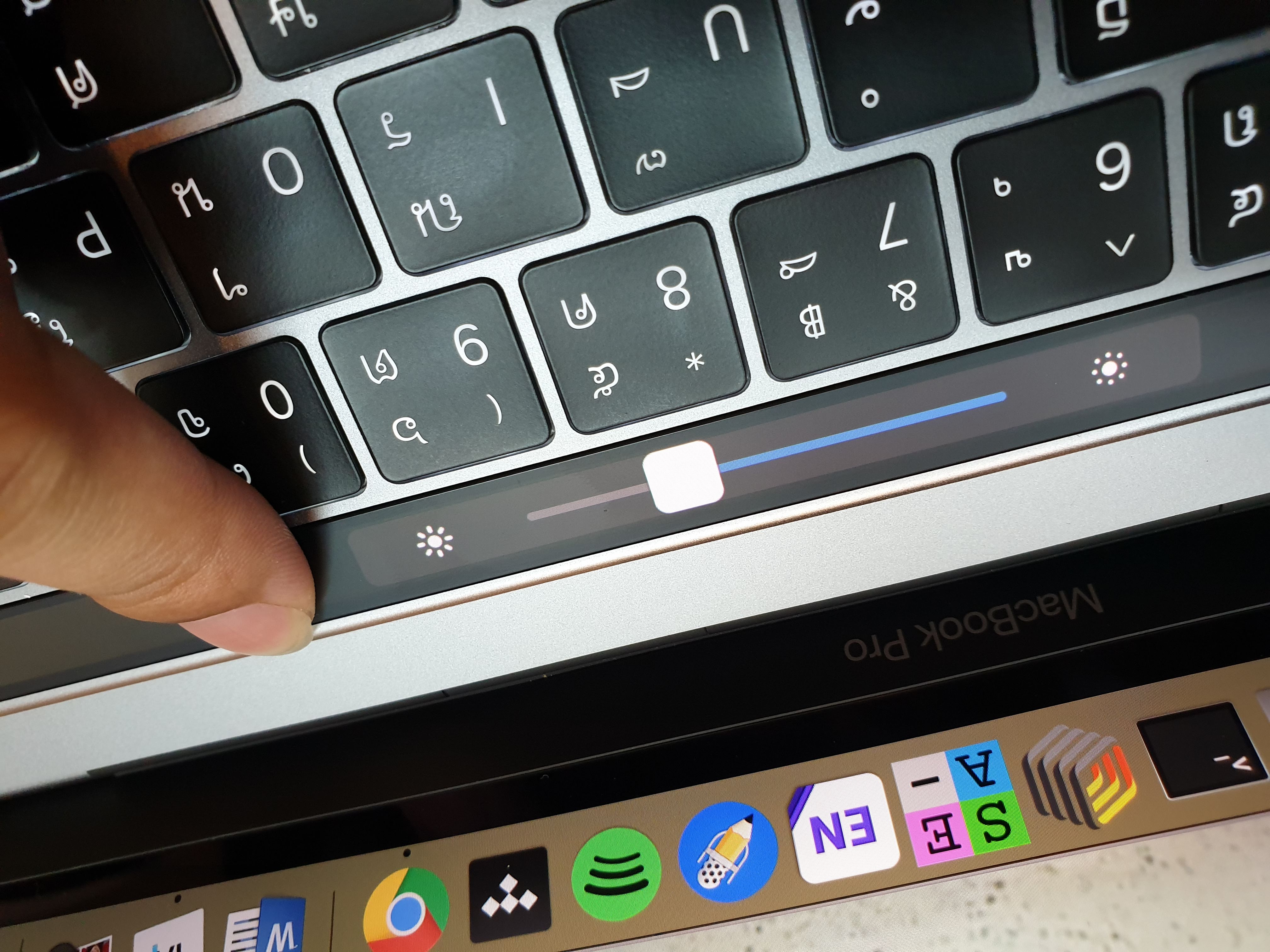 MacBook Pro 13-inch 2018 Touch Bar Close-up