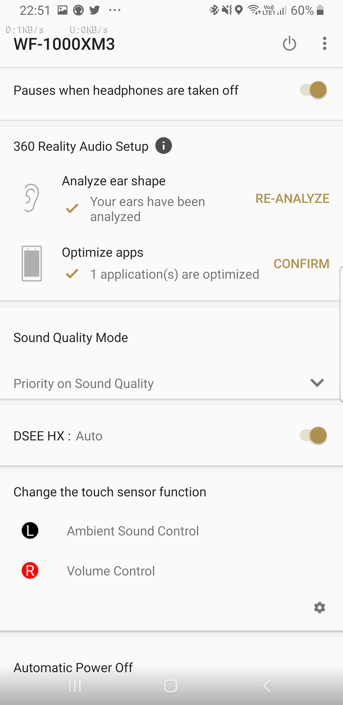 Sony Headphone Connect App