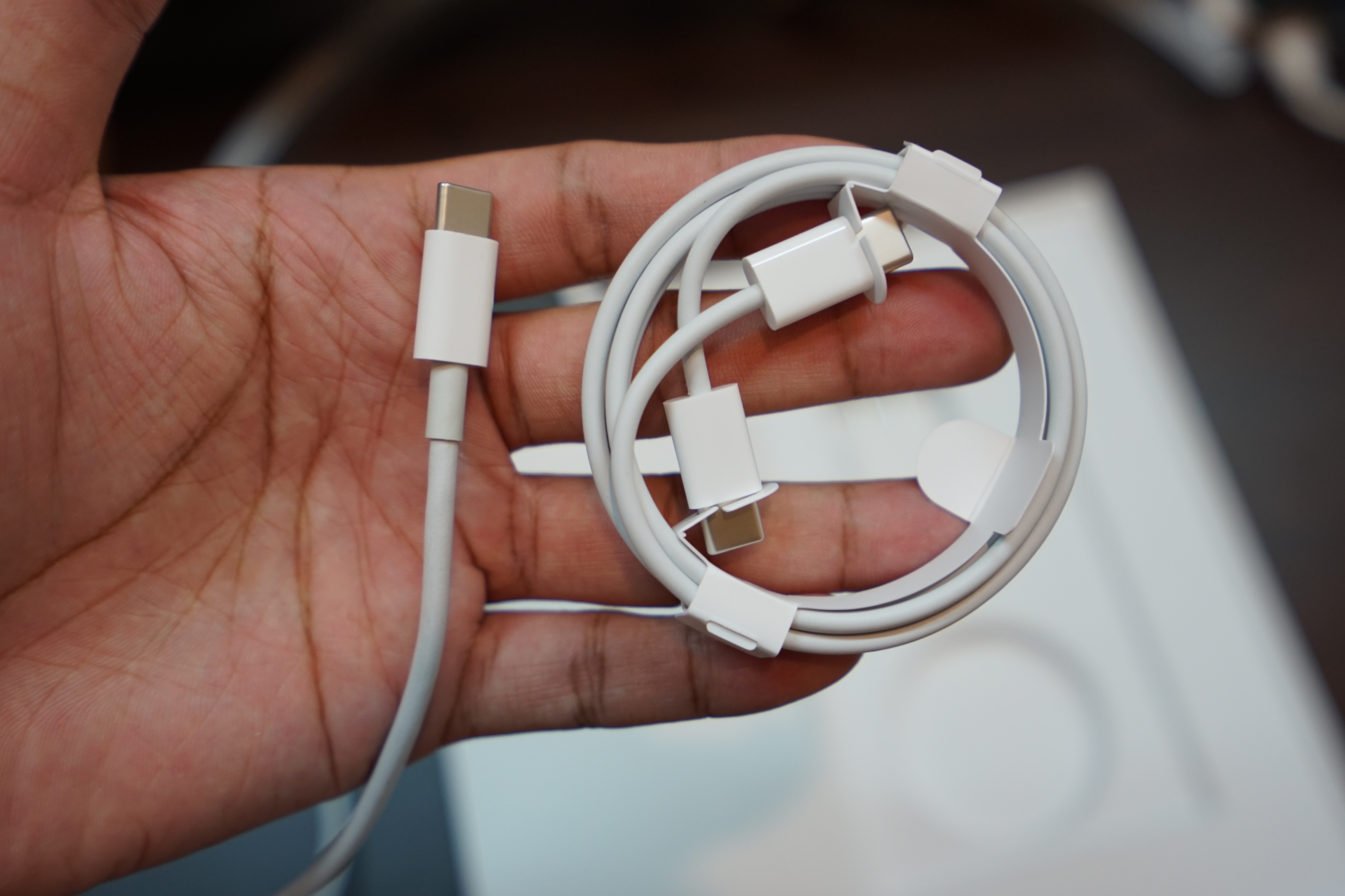 Compare Apple USB-C to USB-C Cable from iPad Pro 11-inch and MacBook Pro