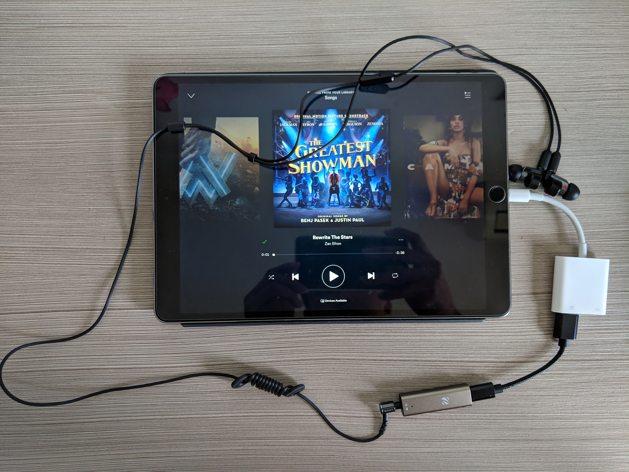 ZuperDAC-S connected to iPad Pro 10.5 inch