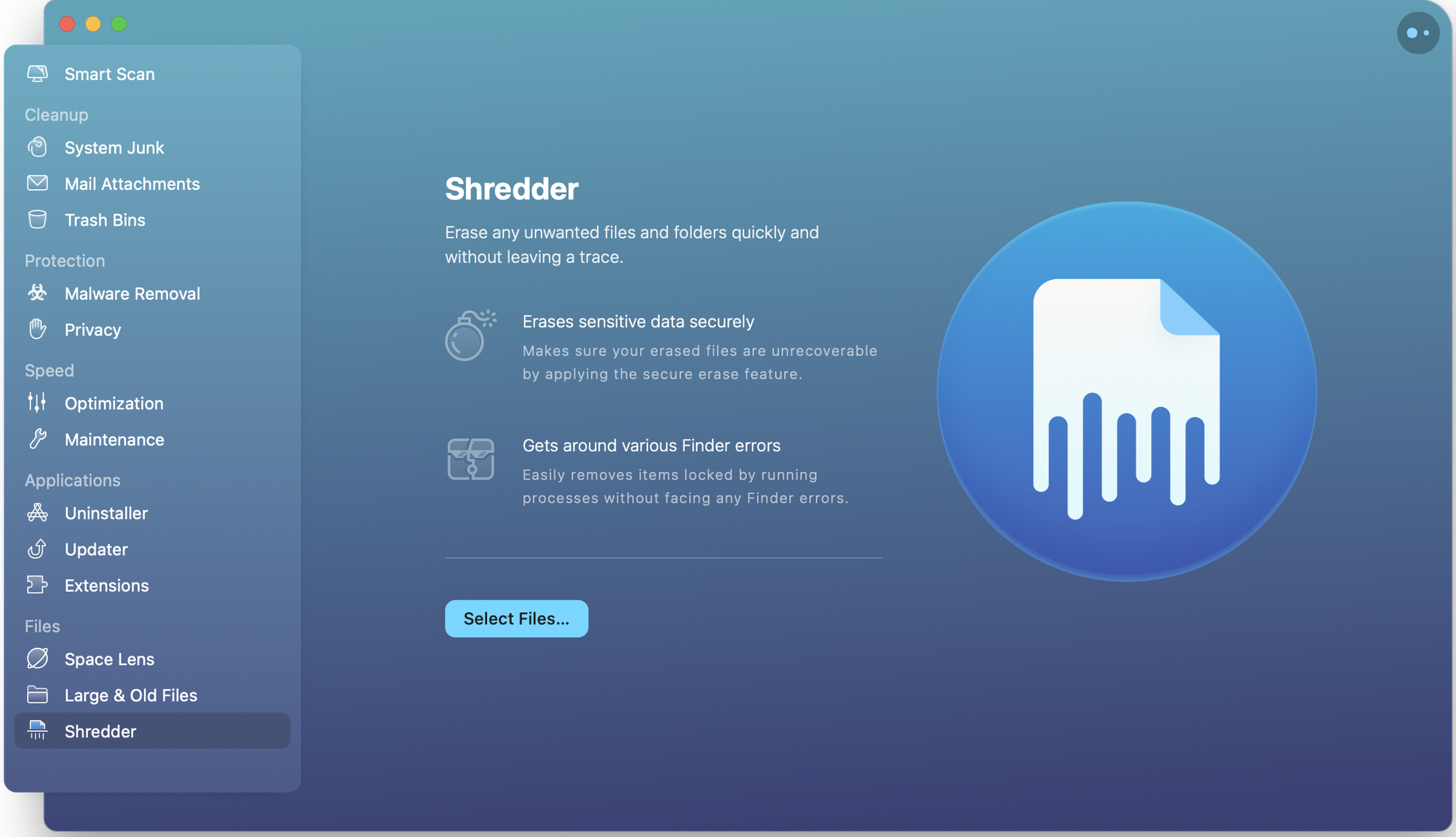 File Shredder CleanMyMac