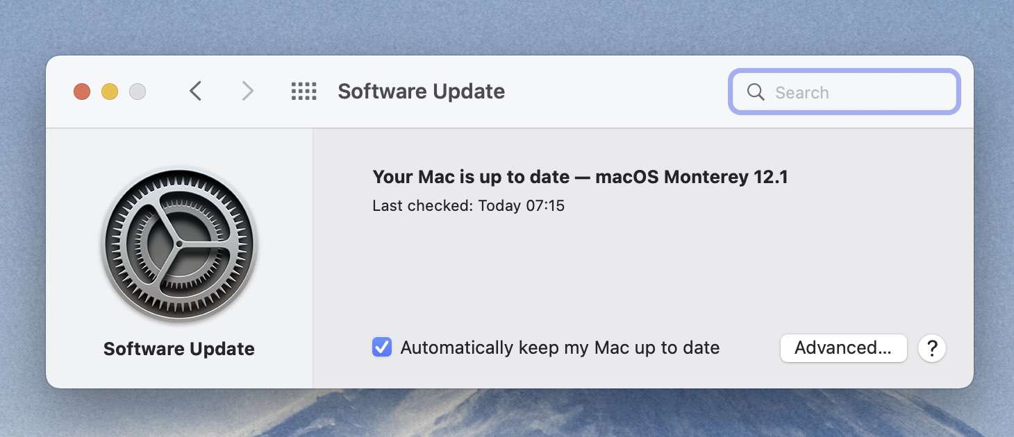 Keep OS Up-to-date macOS Update