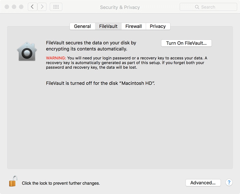 [OSX Tips] FileVault เปิดสักนิด ปลอดภัยแน่นอน !