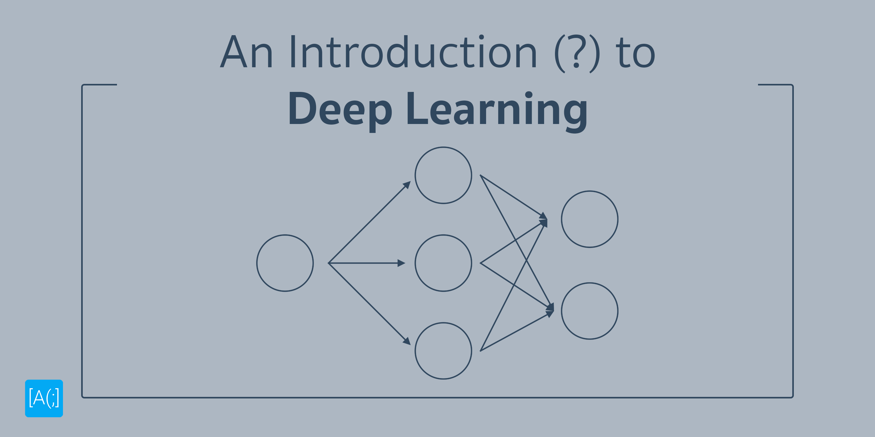 An Introduction (?) to Deep Learning
