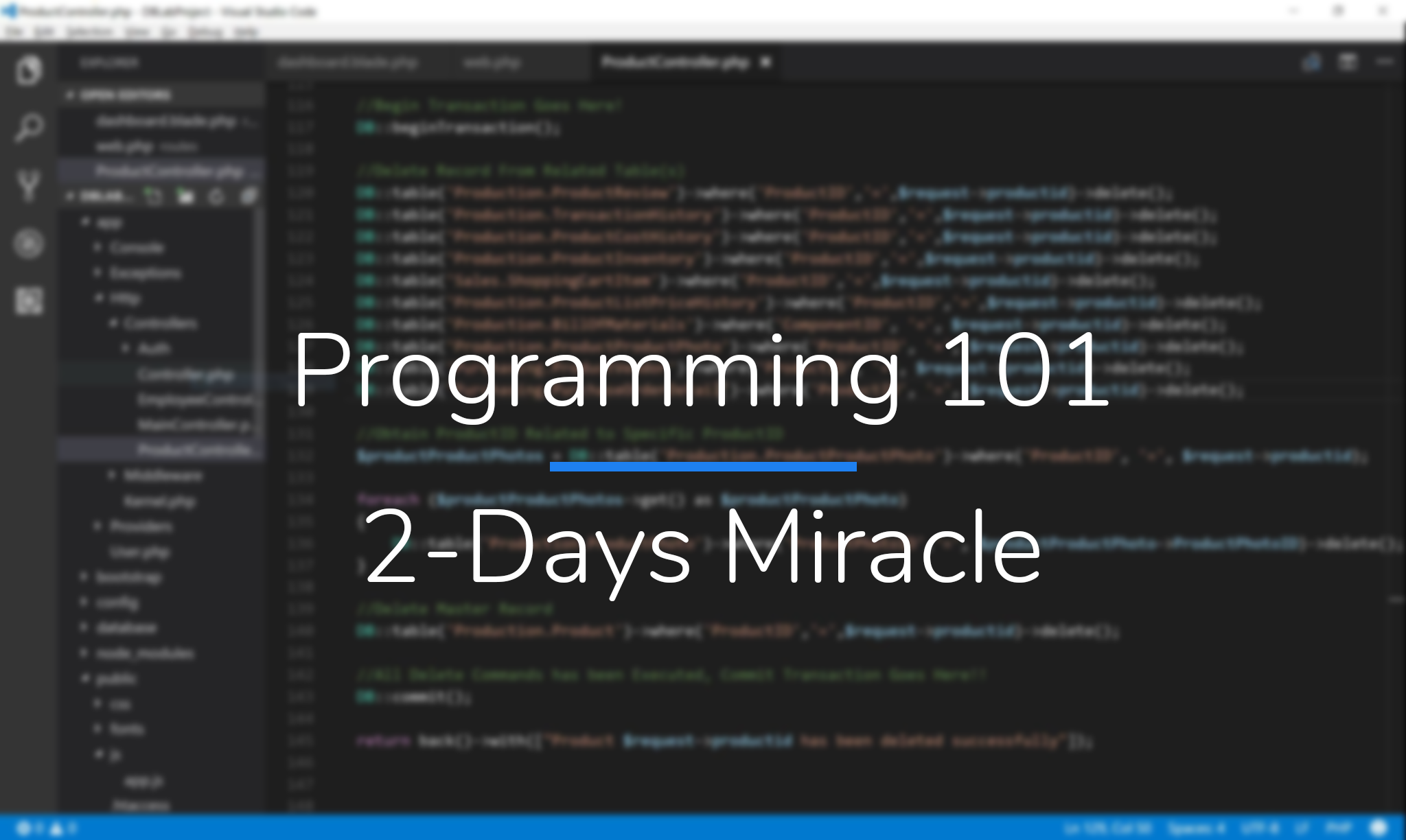 Programming 101 - 2-Days Miracle