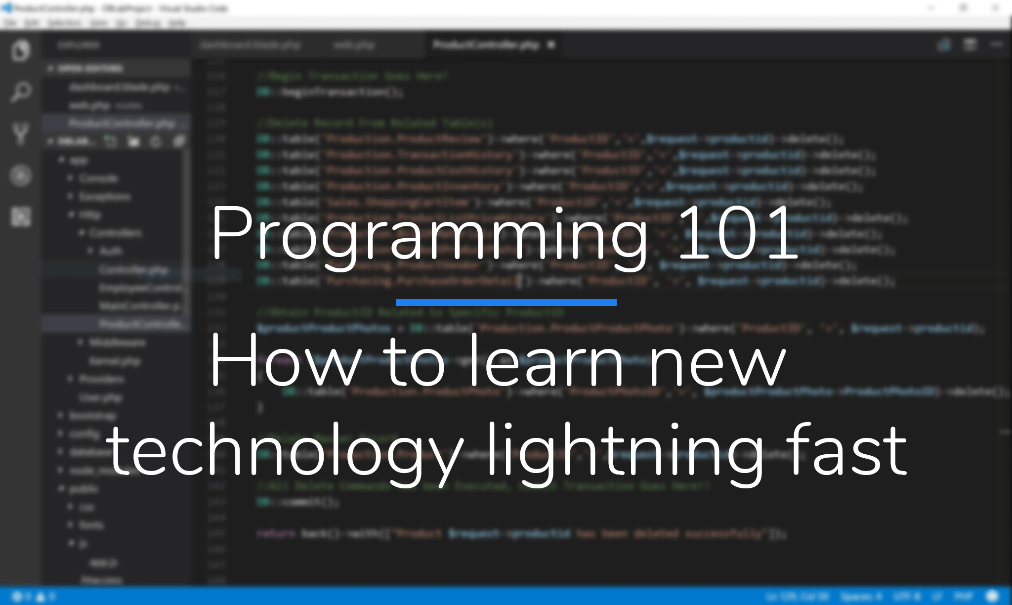 Programming 101 - How to learn new technology lightning fast