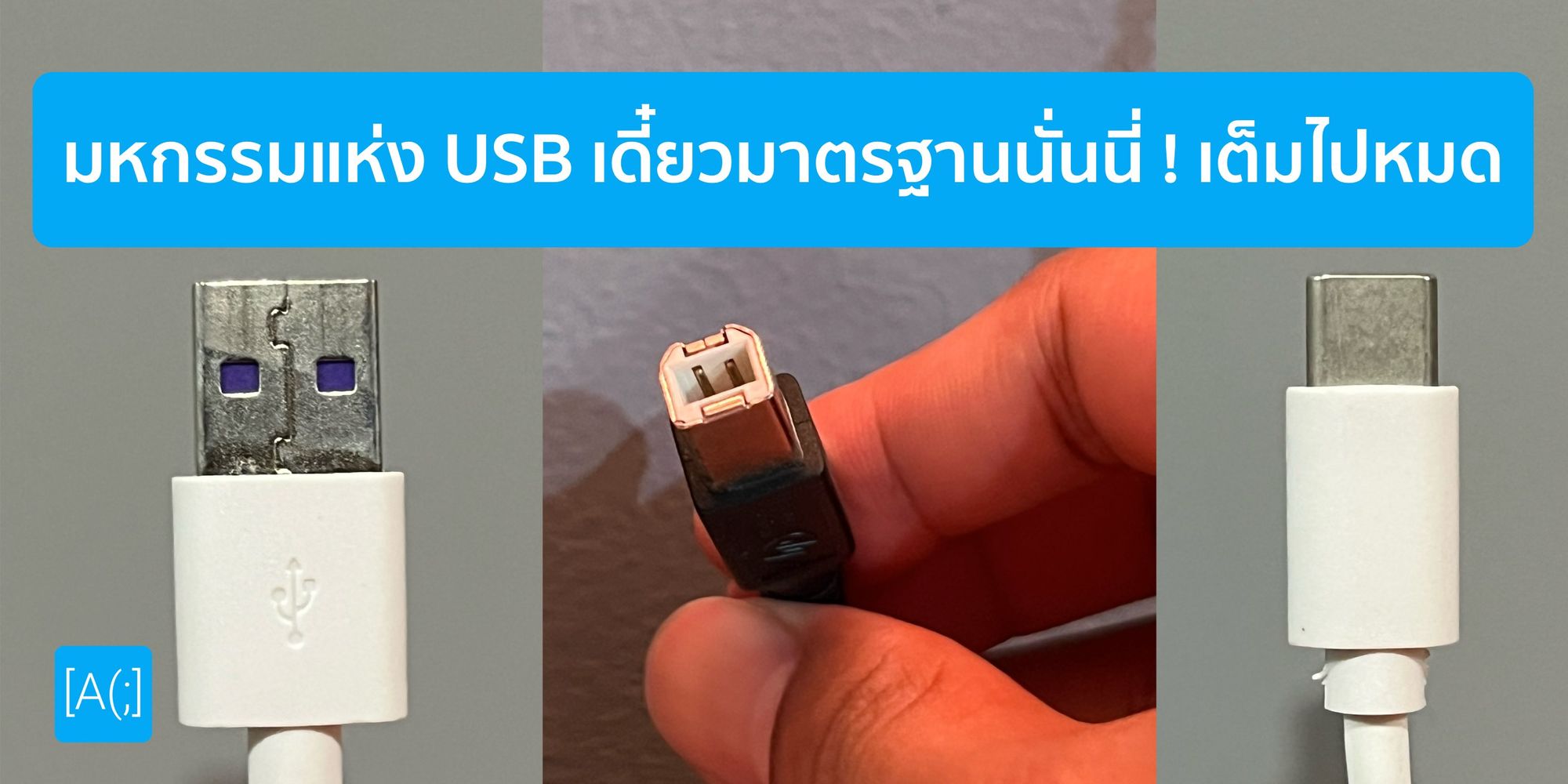 มหกรรมแห่ง USB เดี๋ยวมาตรฐานนั่นนี่ ! เต็มไปหมด