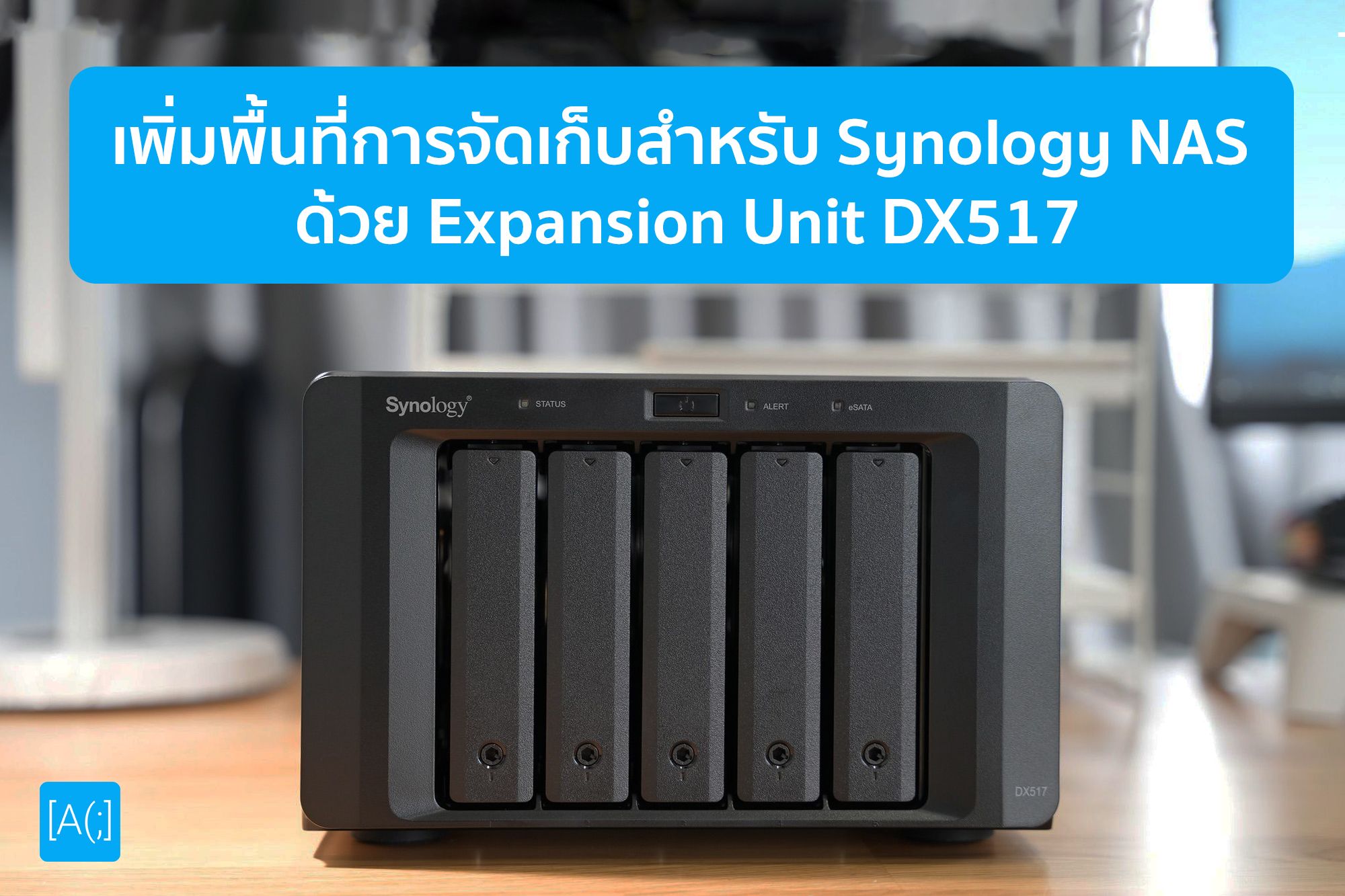 เพิ่มพื้นที่การจัดเก็บสำหรับ Synology NAS ด้วย Expansion Unit DX517
