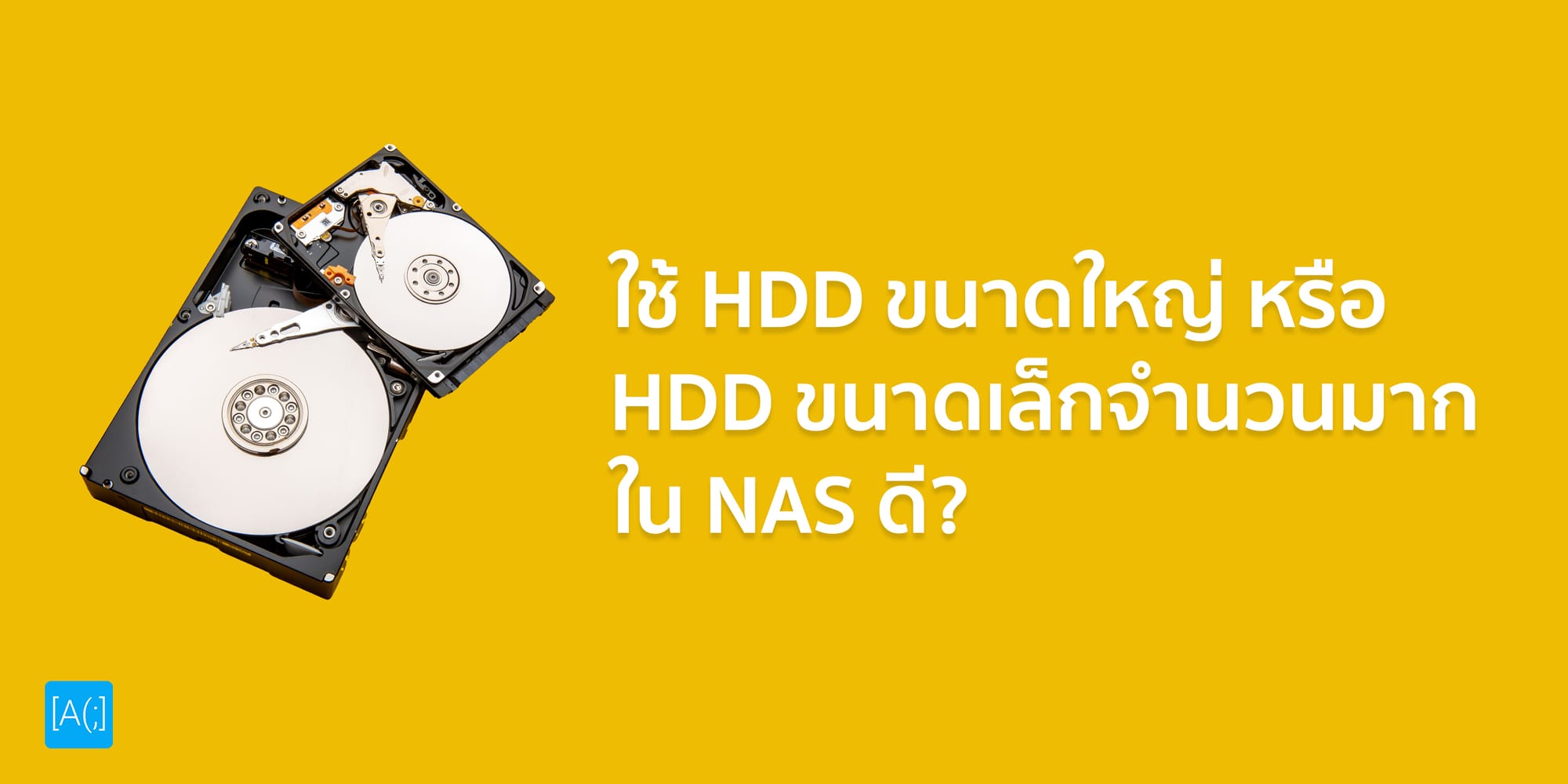 ใช้ HDD ขนาดใหญ่ หรือ HDD ขนาดเล็กจำนวนมากใน NAS ดี?